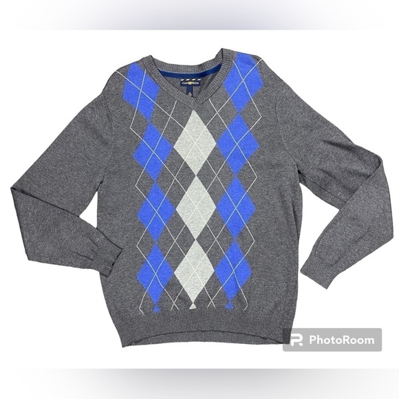 Club room men’s golf sweater diamond design size large - Picture 1 of 10